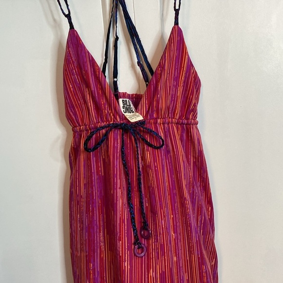 Billabong | Pink Striped Sun / Beach dress Dress - adjustable straps - Med - Picture 4 of 9
